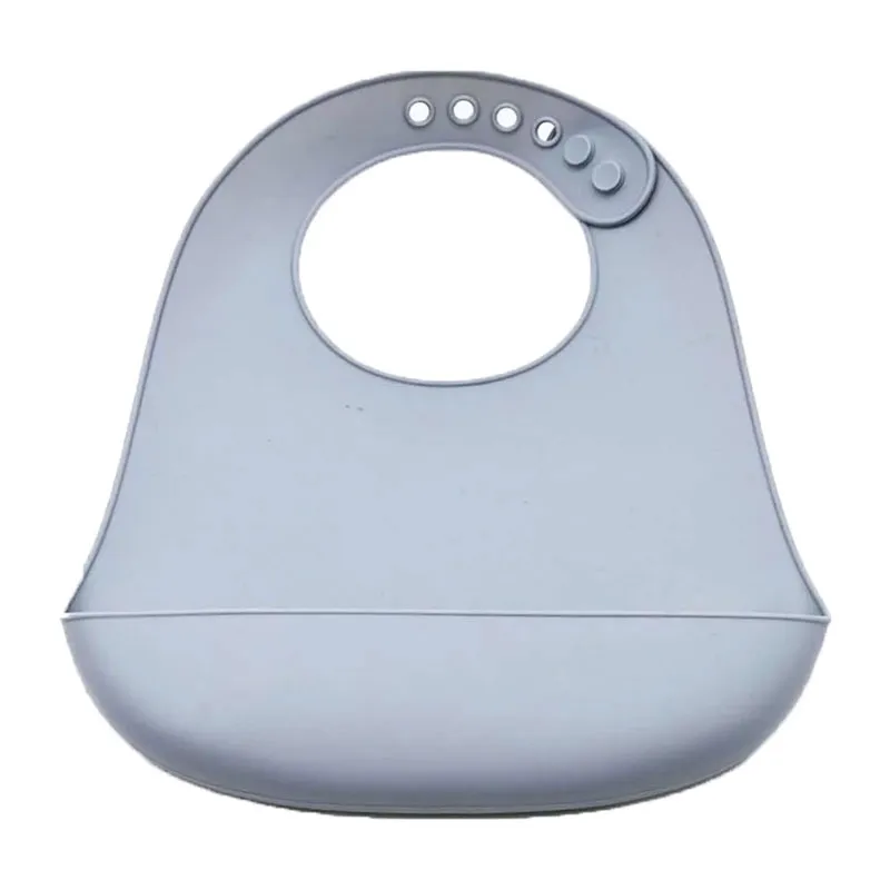 3 Bavoirs en silicone avec récupérateur-3