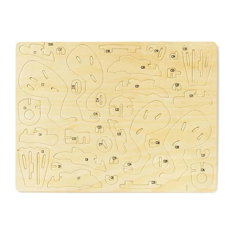 Puzzle 3D animé en bois T-Rex - 8+-2