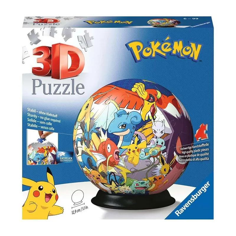 Puzzle 3D ball Pokémon 72pcs - 6+-0