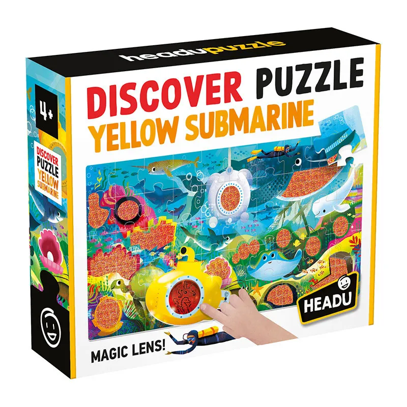 Puzzle Fonds Marins + Loupe magique 50pcs - 4+-0