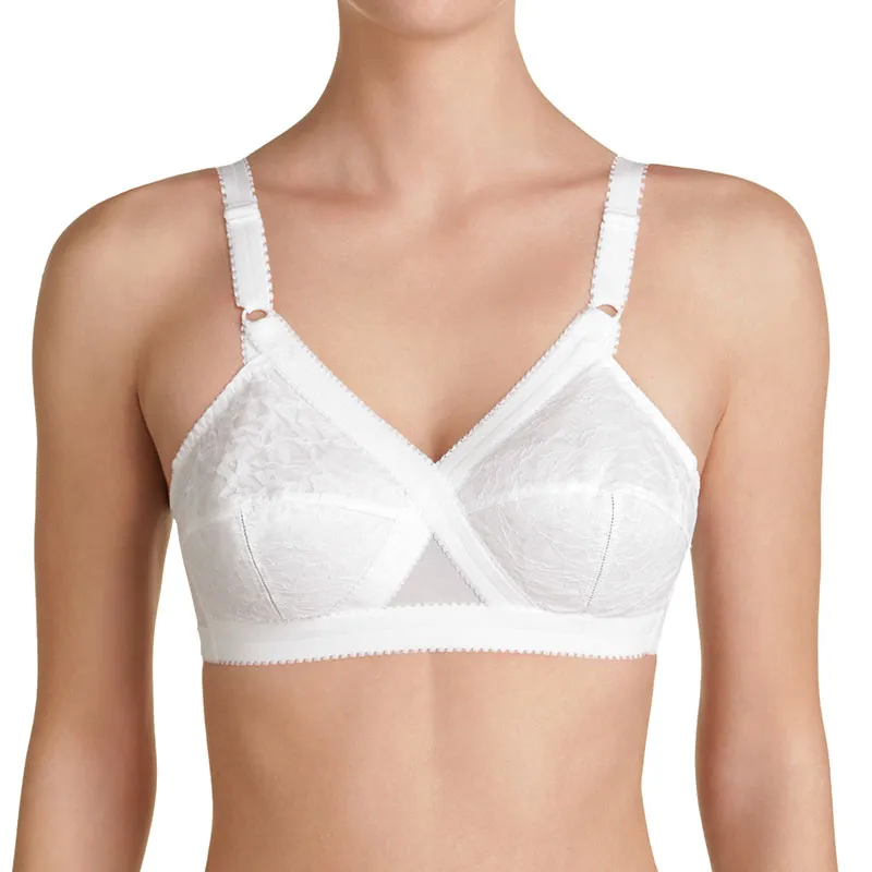 Soutien-gorge sans armature Coeur croisé classique - Blanc - PLAYTEX-0