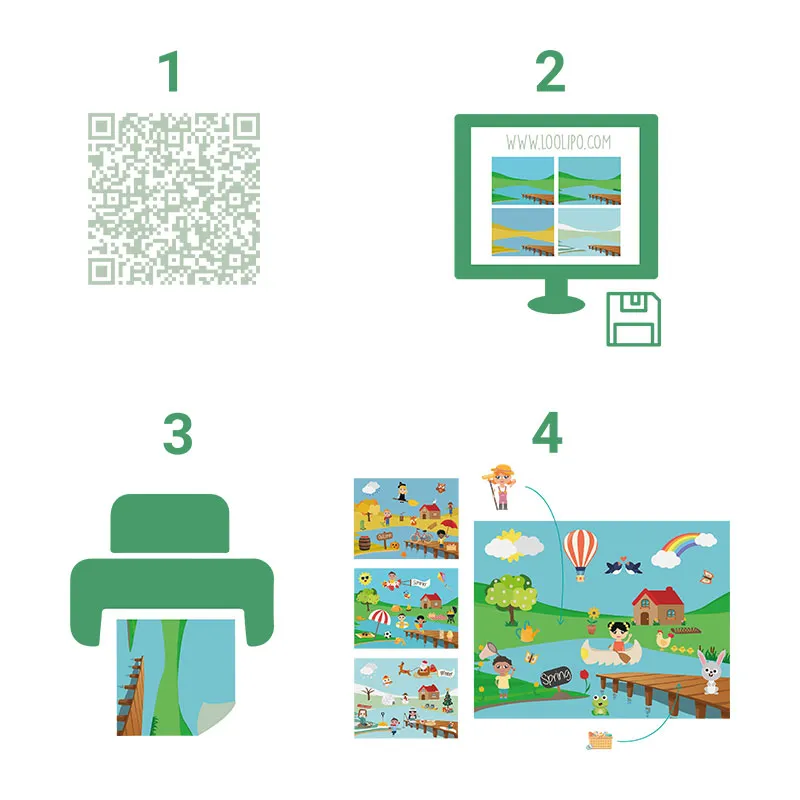 Maxi Pack Gommettes Les 4 Saisons 960pcs - 3+-2
