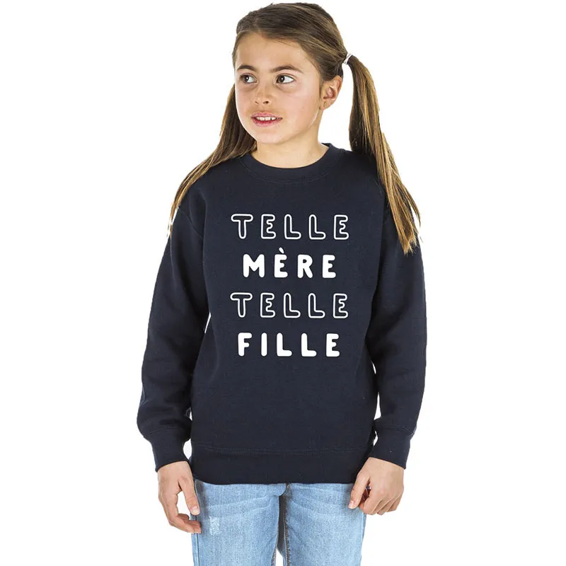 Sweat Fille Telle mère telle fille 2 mpt - Navy-0