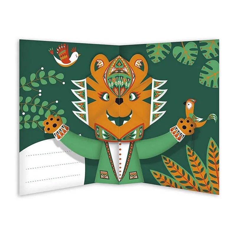 4 Cartes pop-up Animaux à créer - 6+-3