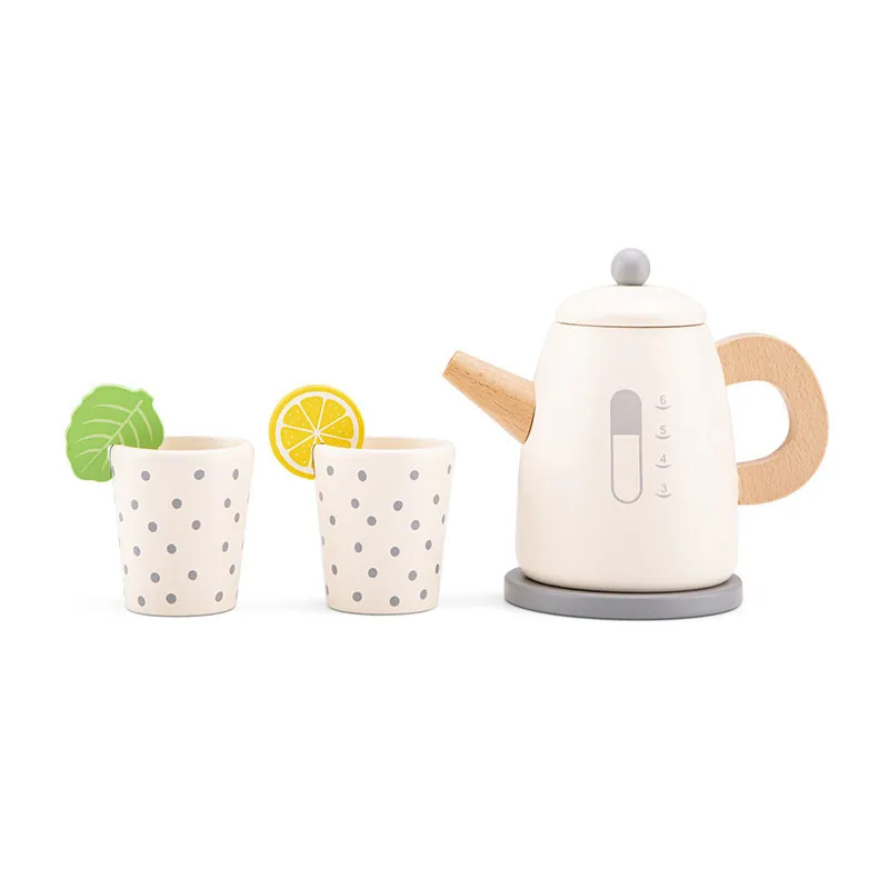 Ensemble Bouilloire et verres Bois 3pcs - 36m+-1