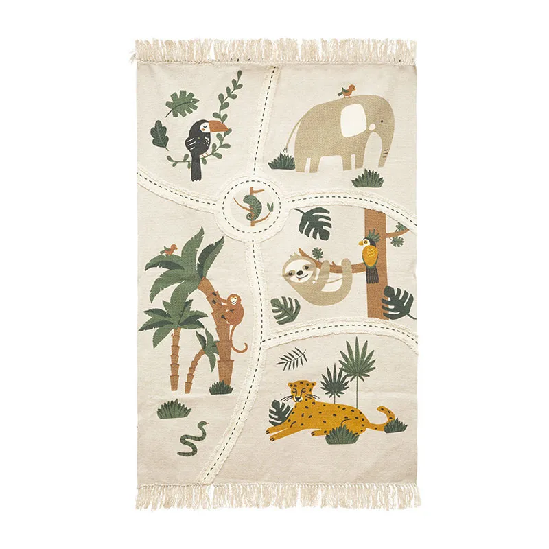 Tapis rectangulaire Jungle - 100x150cm-0