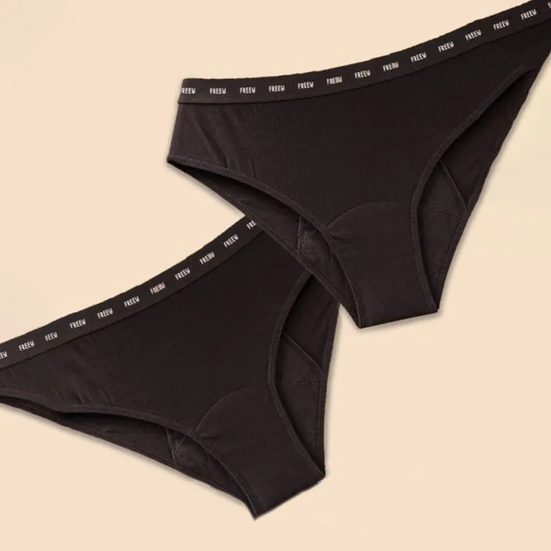2 Culottes menstru. Ado Premières Règles - Noir-1