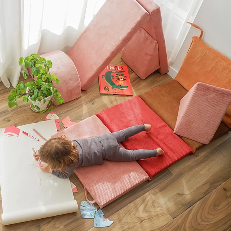 Tapis de sol Montessori Sunrise Multico. - 170x60cm-0