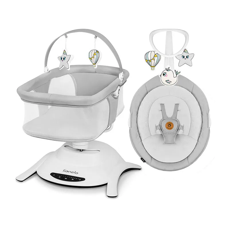 Set Balancelle électrique + couffin Bella Grey Concrete - 0m+-0