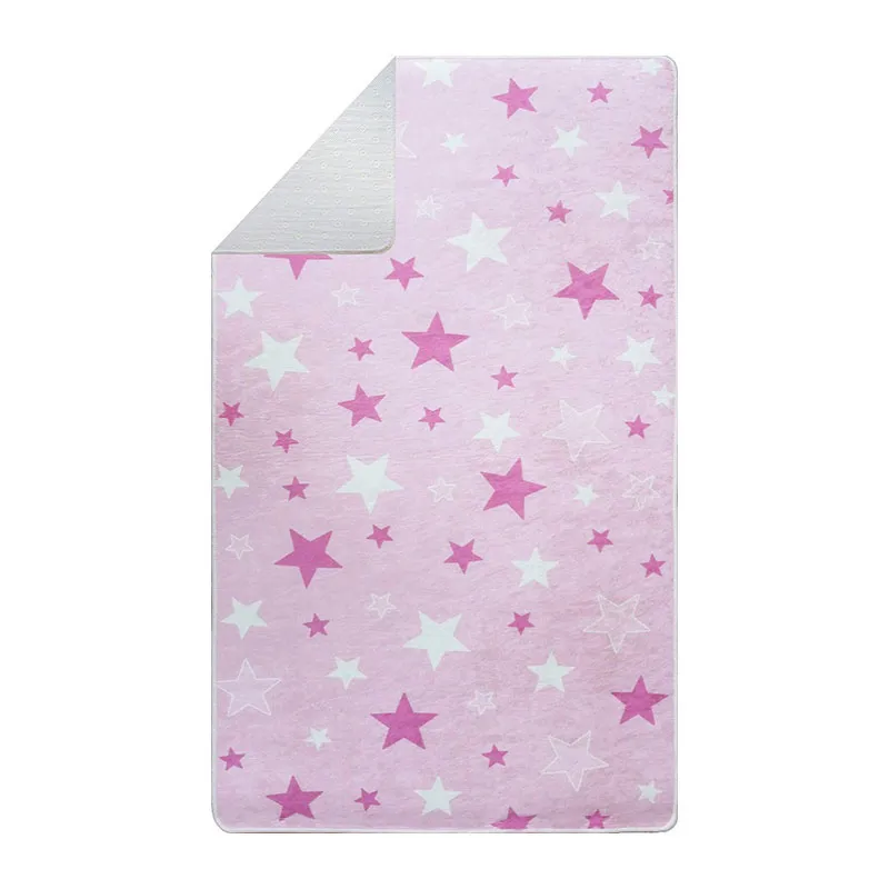 Tapis Enfant Étoiles Rose - Plusieurs dim. dispos-2