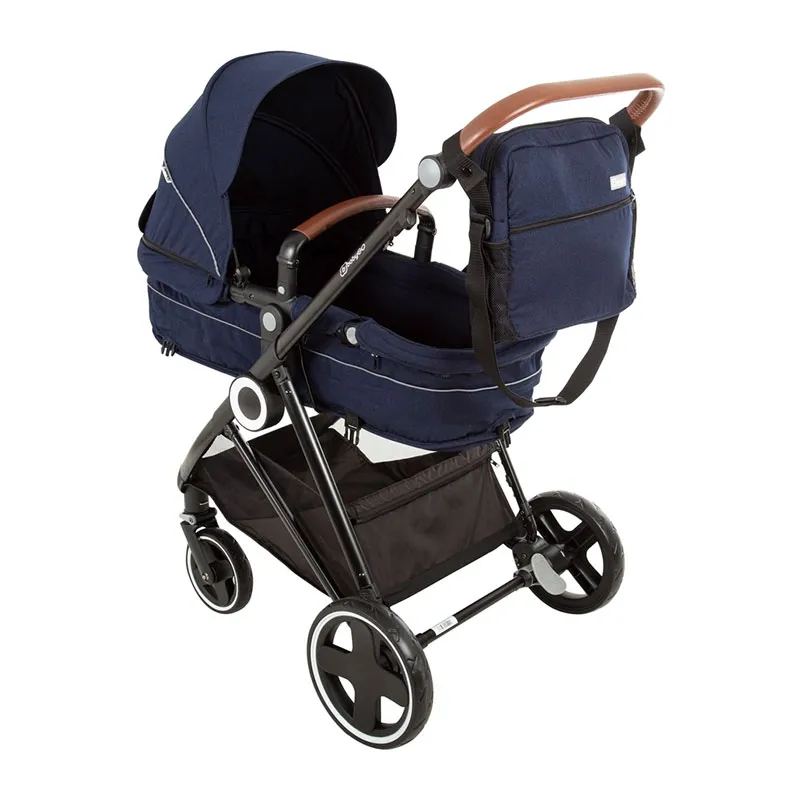 Trio Poussette transformable + Coque Gr.0+ Halime Bleu/Noir - 0m+-4