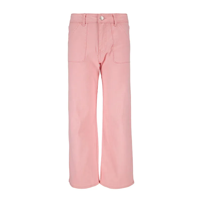 Jean Cropped Wide Leg Junior - Quartz pink-0
