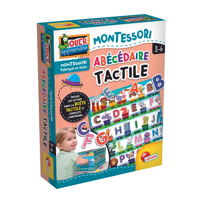 Jeu Montessori l'alphabet tactile - 36m+-0