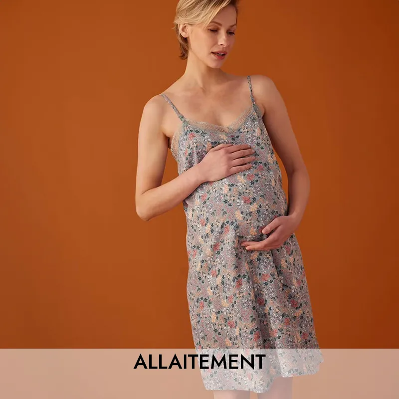 Nuisette de grossesse aop - Bleu-0