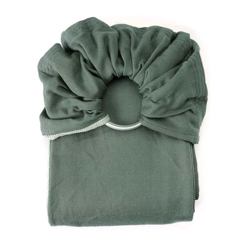 Écharpe sans noeud Sling Coton BIO Vert Eucalyptus - 0m+ - NEOBULLE-1