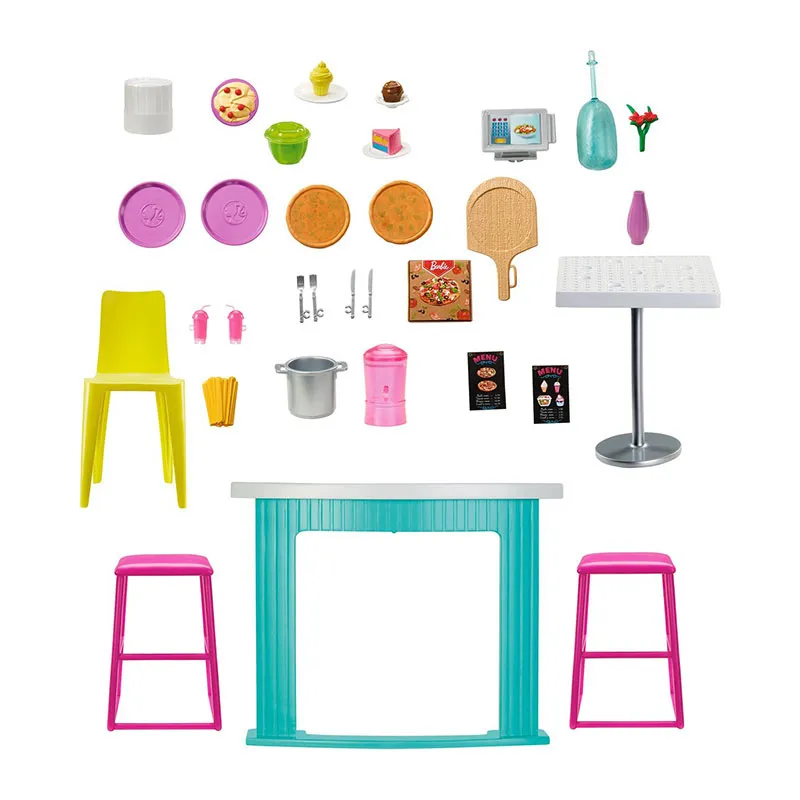 Coffret Barbie & son restaurant 30pcs - 3+-1