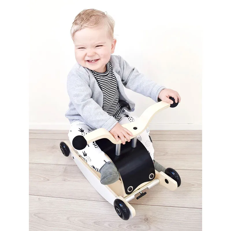 Porteur/Bascule 2en1 Mini Flip Noir - 9m+-6