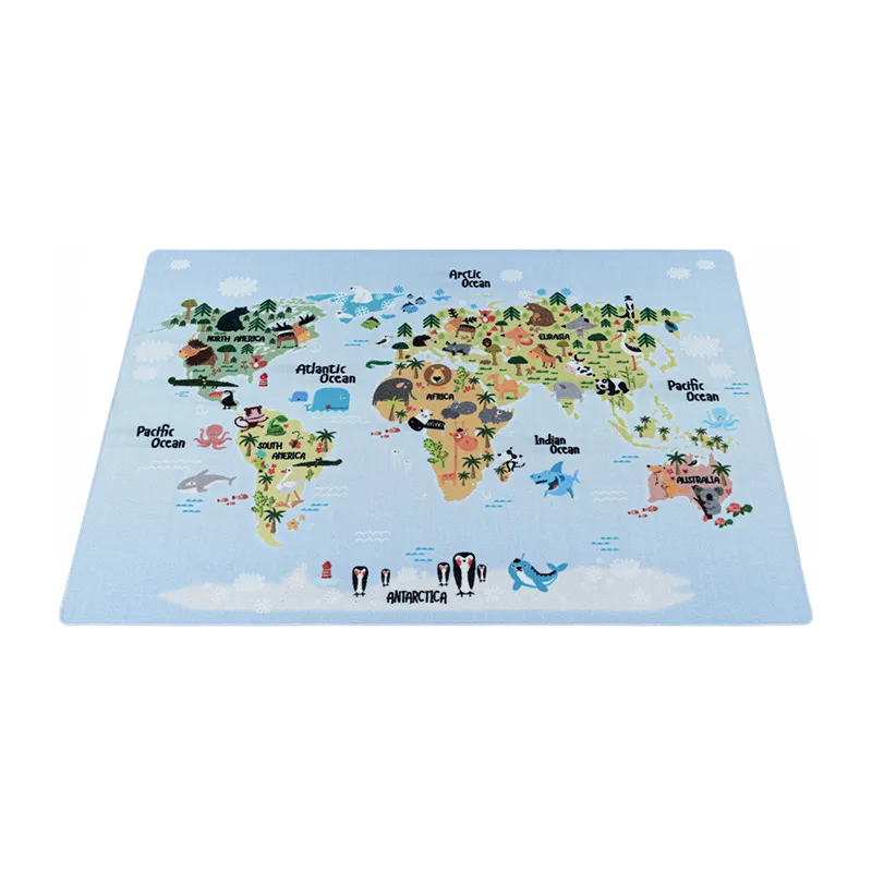 Tapis planisphère Play Bleu/Gris - Plusieurs dim. dispos-6