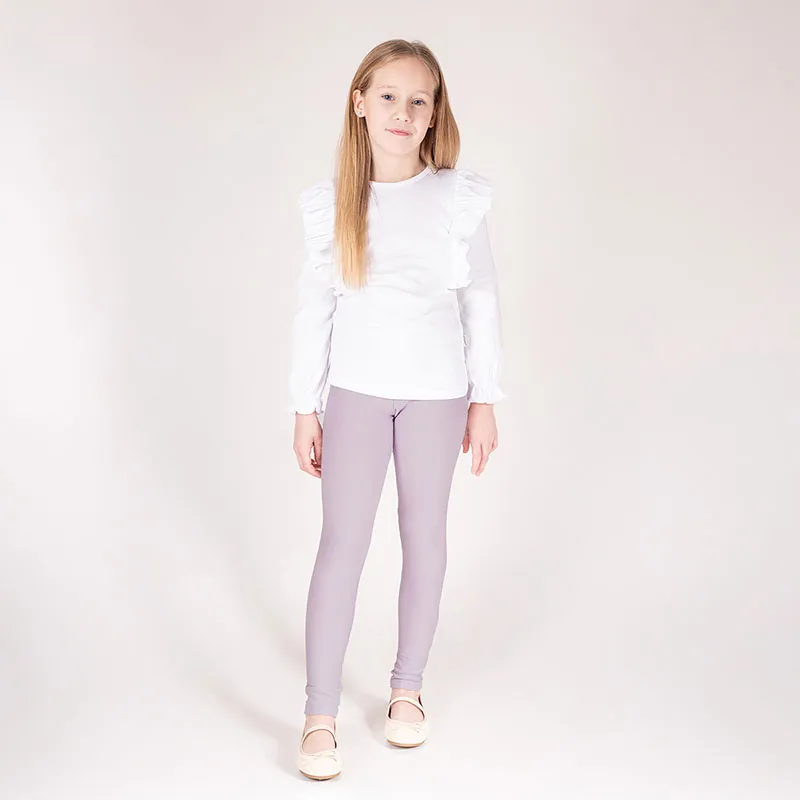 Legging fille Basic - Lilas-3