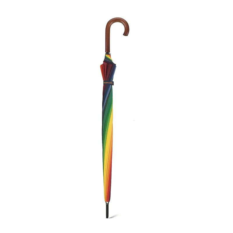 Grand parapluie golf Arc en ciel D.130cm Impliva - Multicolore-2