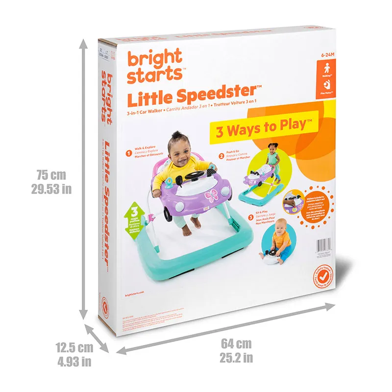 Trotteur 3en1 Little Speedster Violet - 6m+-18