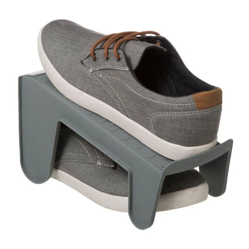 5 Range-chaussures Gris - 14x25x12,5cm-2