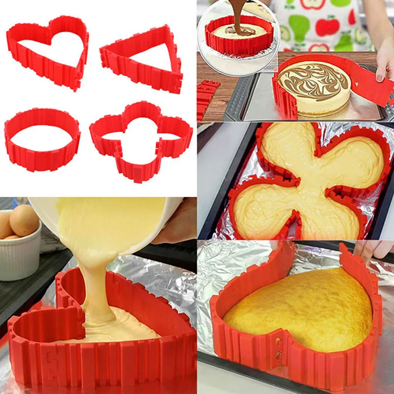 Moule à gâteau magique modulable Silicone - 4pcs-8