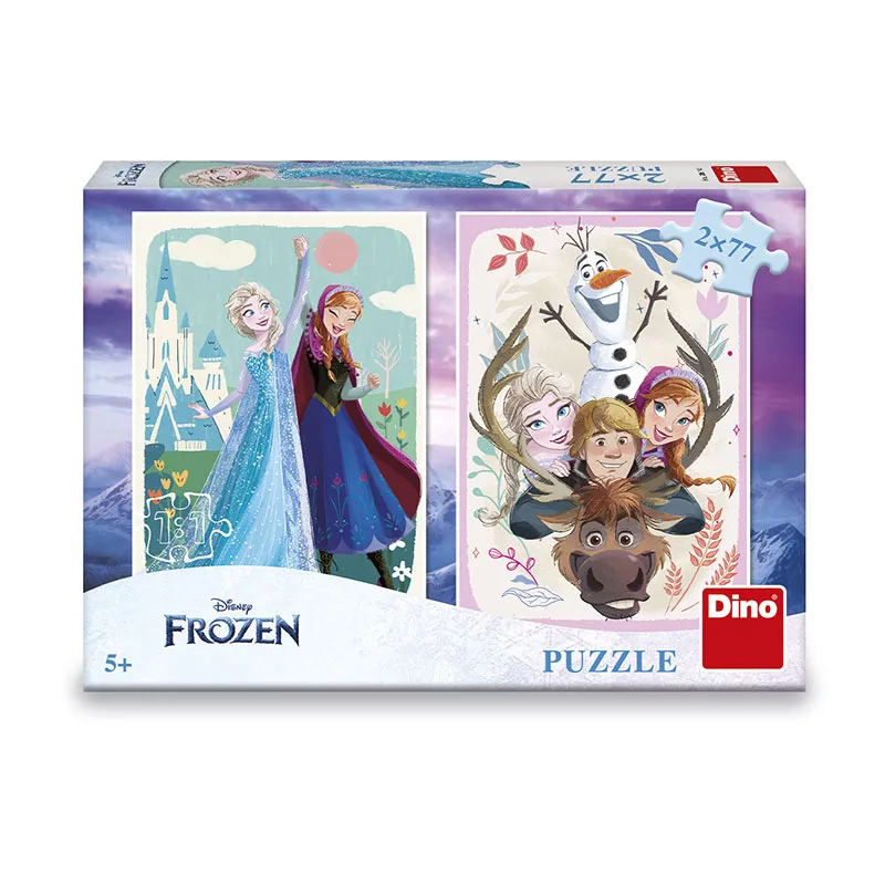 2 Puzzles 77pcs La Reine des Neiges - 5+-4