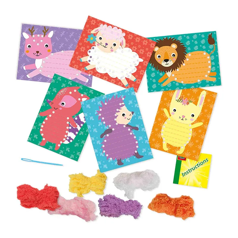 Broderie d’animaux en fil moelleux douceur - 36m+-1