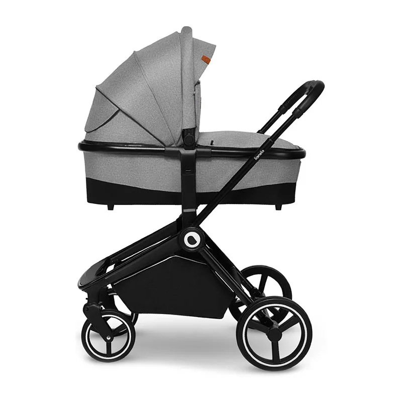 Trio Poussette Mika + Nacelle + Cosy Gr.0+ - Grey Stone-9