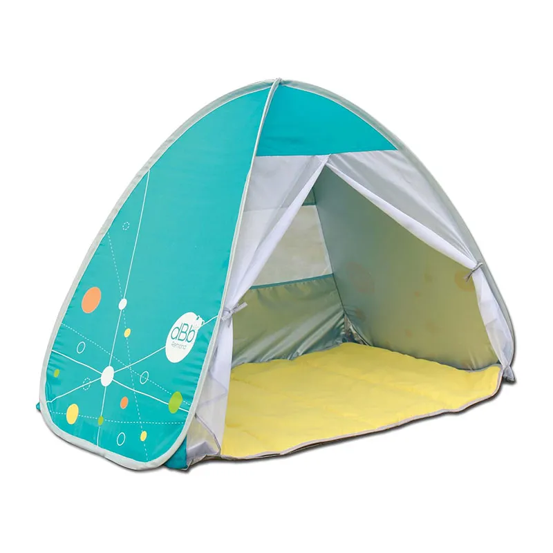 Grande tente Anti-UV Bleu/Jaune - 90x120cm-1