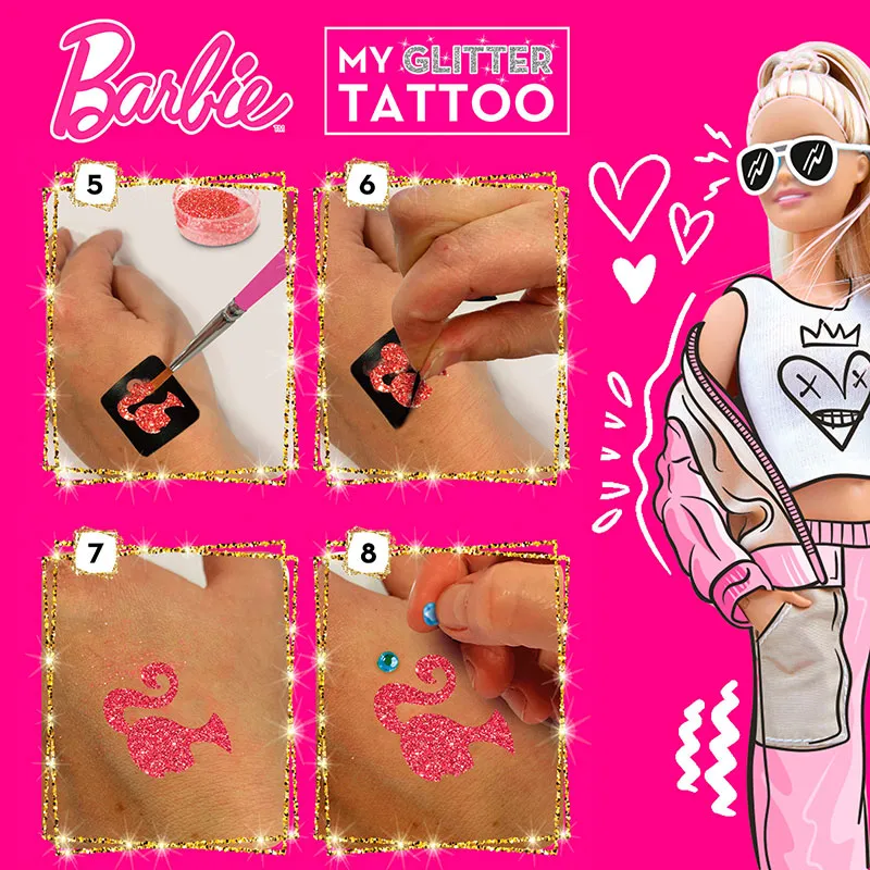 Kit Barbie tatouages paillettes - 5+-4