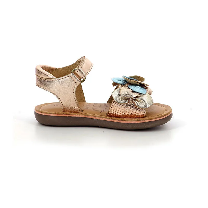 Sandales Bébé Cloknot - Rose Metal-1