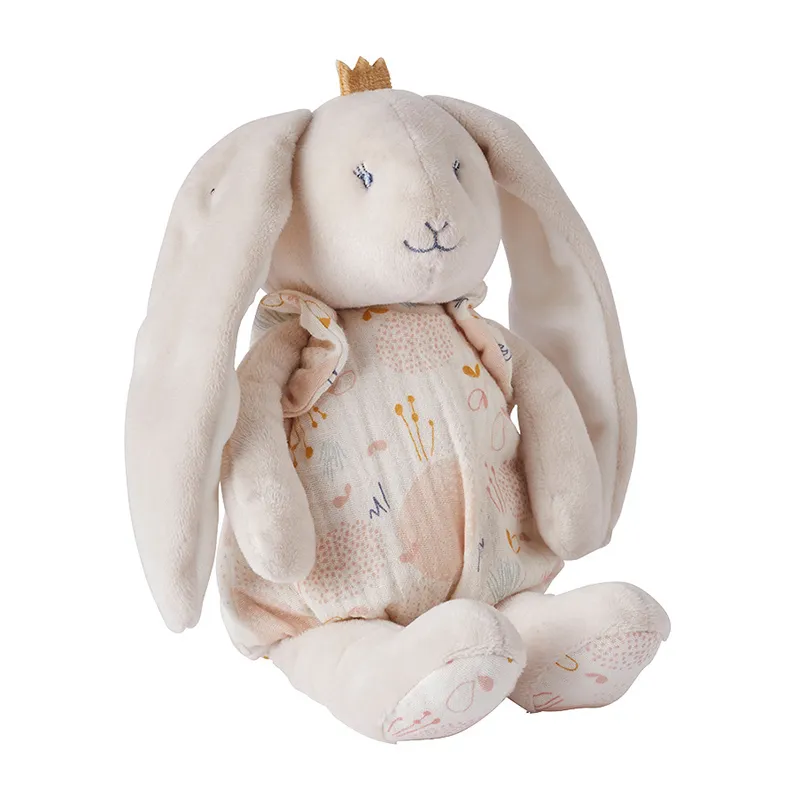 Peluche petite Pili Veloudoux L&J Écru - 32x13x10cm-0