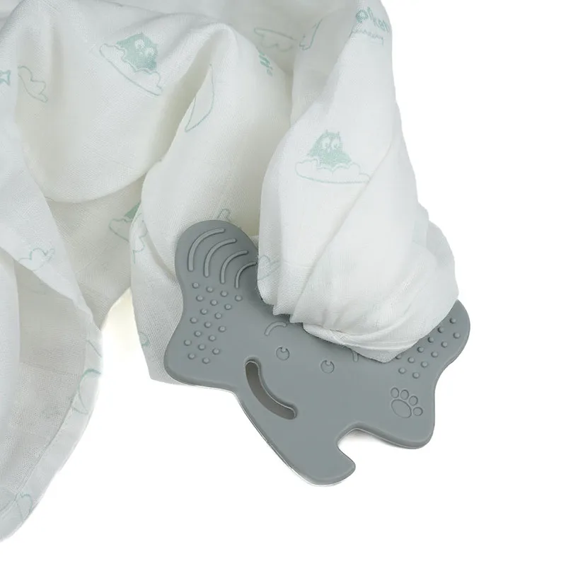 Anneau de dentition lange Oketi Poketi Gris - 0m+-10