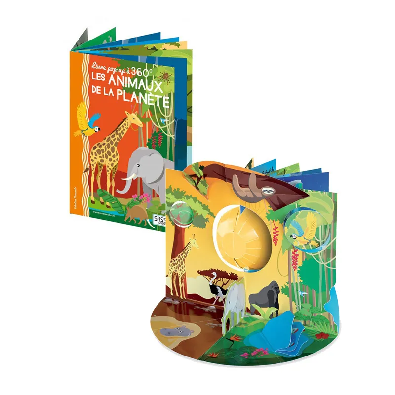 Livre pop-up 360° Les animaux de la planète - 6+-0