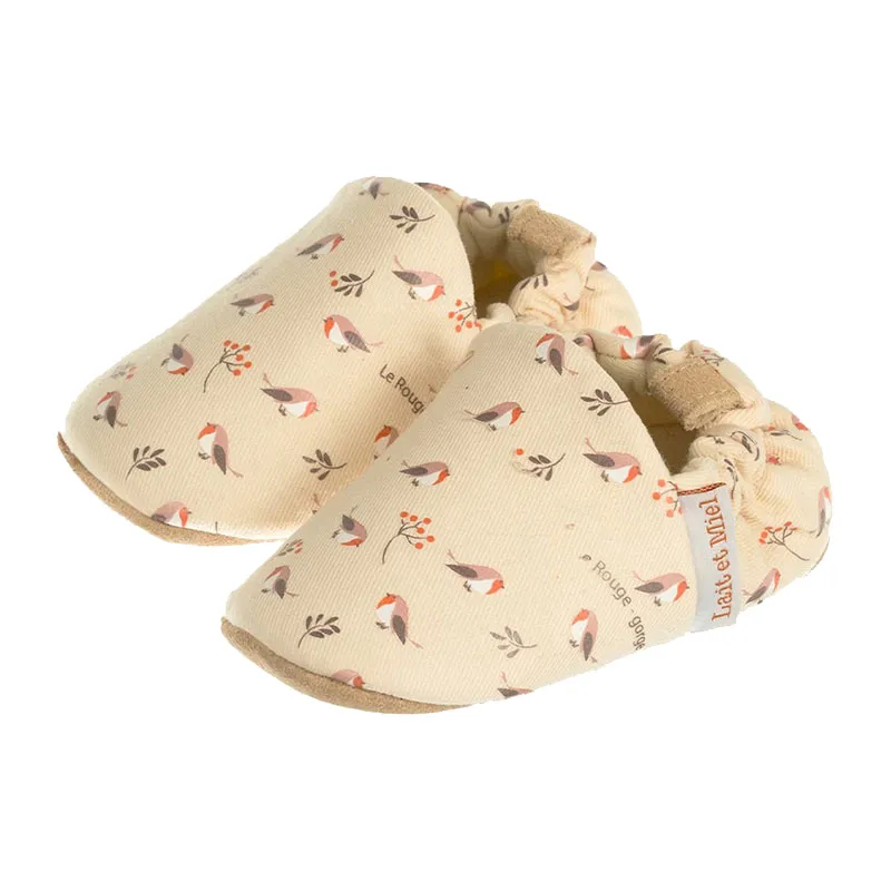 Chaussons en coton Rouge-Gorge-2