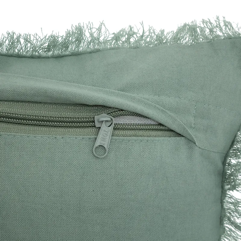 Coussin nid d'abeille Widdy Vert Céladon - 30x50cm-2