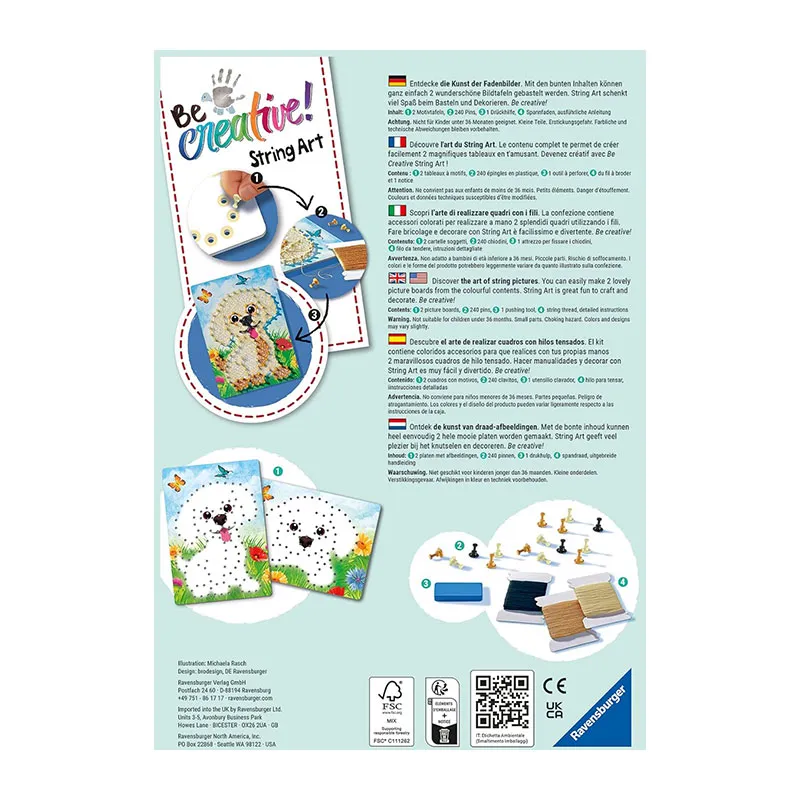 Kit créatif String Art Chiens - 6+-1