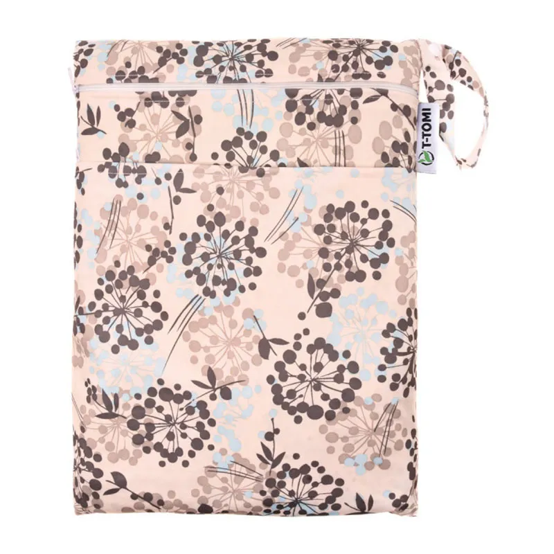 Sac étanche Fleur Gris - 30x40cm-0