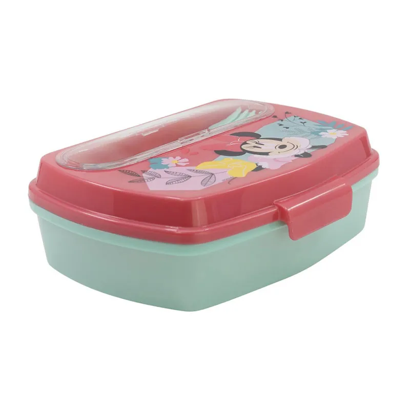 Lunch box + Couverts Minnie More - 3pcs-0