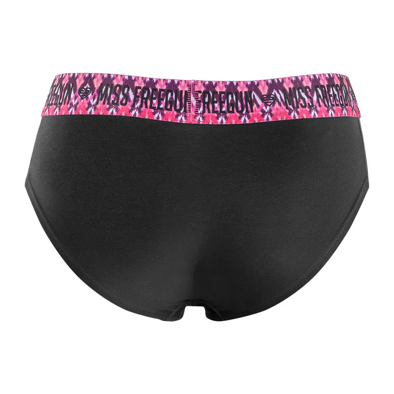5 culottes femme en coton Ethnik - Noir/Rose/Bleu/Violet-7