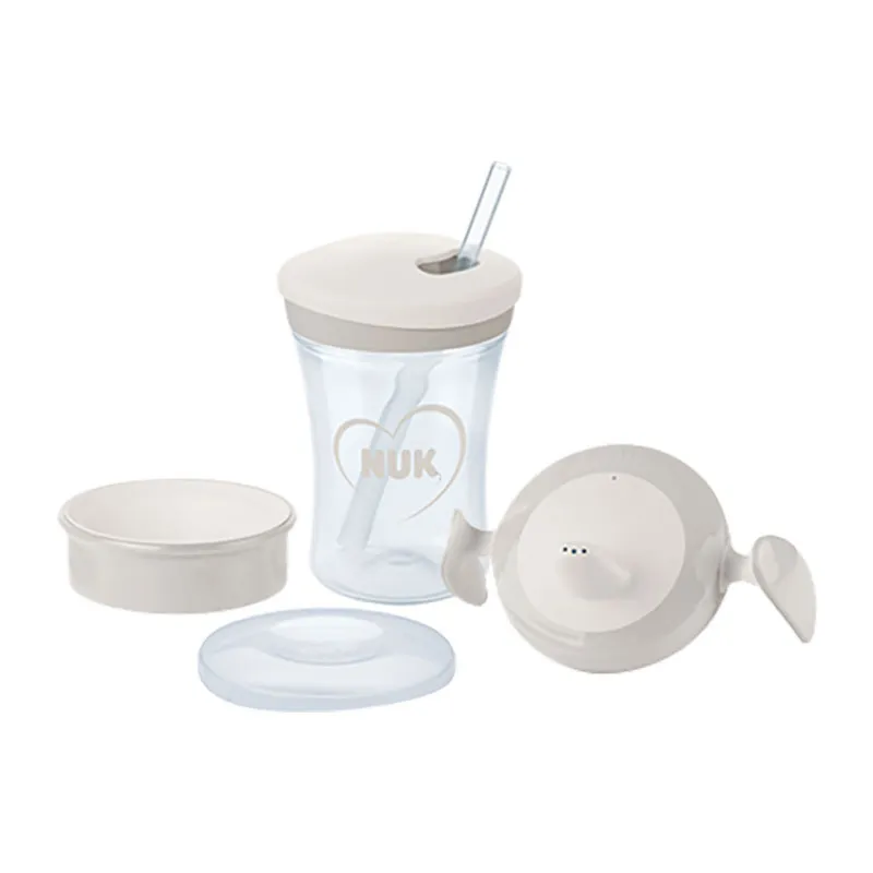 Set Tasse d'apprentissage 230ml Gris - 6m+-0