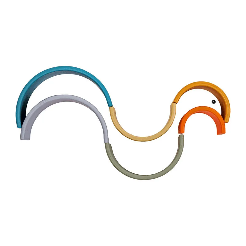 Jouet Silicone Petit arc-en-ciel Nature - 0m+-6