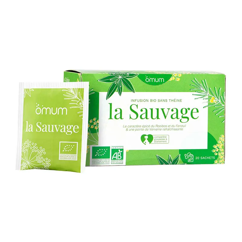 Infusion BIO La Sauvage verveine rooibos fenouil - 20 sachets-0