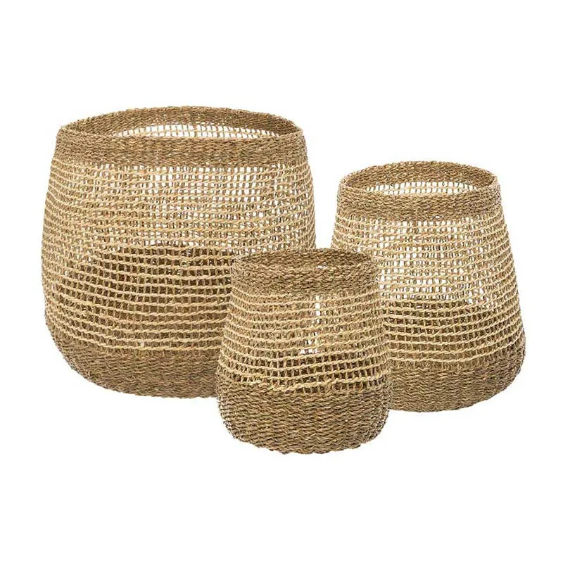 3 Paniers ronds ajourés - 26/34/45cm-0