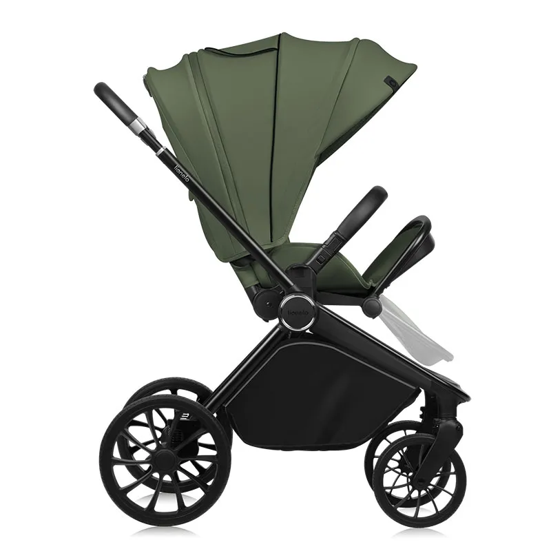 Duo Poussette Mika Plus + Nacelle Green Olive - 0m+-7