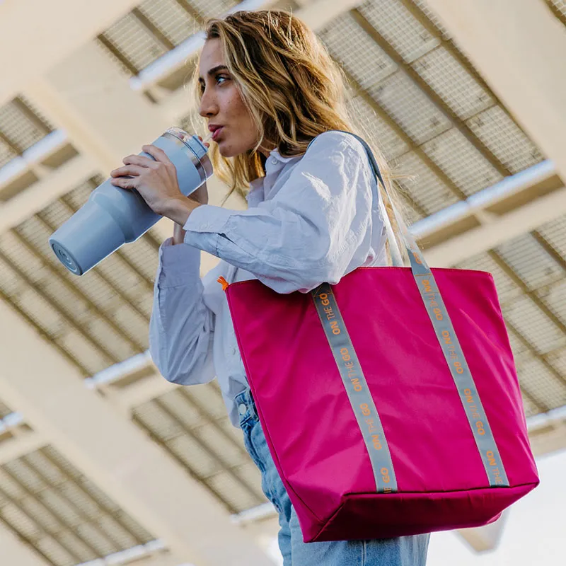 Shopper Sac à lunch On the go - Fuchsia-4