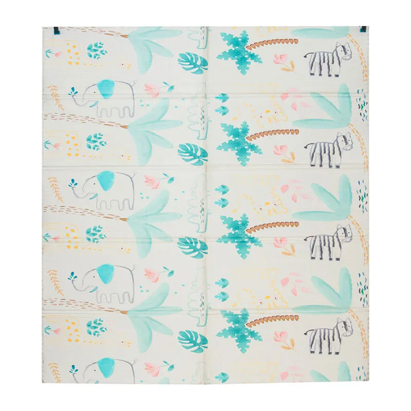 Tapis de jeu pliable XXL Animaux-Ville - 200x180 - 0m+-1