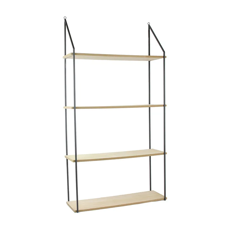 Étagère échelle 4 plateaux Métal/Bois - 60x112cm-0